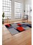 Baskılı Modern Sade Dekoratif Yıkanabilir Kaymaz Yolluk Mutfak Salon Halısı, Modern-141-Kırmızı, 4