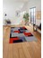 Baskılı Modern Sade Dekoratif Yıkanabilir Kaymaz Yolluk Mutfak Salon Halısı, Modern-141-Kırmızı, 5