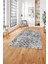 Baskılı Modern Etnik Görünümlü Yıkanabilir Kaymaz Yolluk Mutfak Salon Halısı, Modern-194-Gri, 3