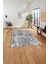 Baskılı Modern Etnik Görünümlü Yıkanabilir Kaymaz Yolluk Mutfak Salon Halısı, Modern-194-Gri, 5