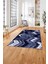 Baskılı Modern Zigzag Model Yıkanabilir Kaymaz Yolluk Mutfak Salon Halısı, MODERN-178-LACİVERT, 3