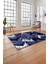Baskılı Modern Zigzag Model Yıkanabilir Kaymaz Yolluk Mutfak Salon Halısı, MODERN-178-LACİVERT, 4