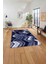 Baskılı Modern Zigzag Model Yıkanabilir Kaymaz Yolluk Mutfak Salon Halısı, MODERN-178-LACİVERT, 5