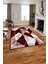 Baskılı Modern Mermer Desenli Yıkanabilir Kaymaz Yolluk Mutfak Salon Halısı, MODERN-160-BORDO, 1