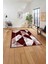 Baskılı Modern Mermer Desenli Yıkanabilir Kaymaz Yolluk Mutfak Salon Halısı, MODERN-160-BORDO, 5