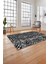 Baskılı Modern Labirent Desenli Yıkanabilir Kaymaz Yolluk Mutfak Salon Halısı, MODERN-190-GRİ, 4