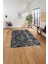 Baskılı Modern Labirent Desenli Yıkanabilir Kaymaz Yolluk Mutfak Salon Halısı, MODERN-190-GRİ, 5