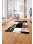 Baskılı Modern Çerçeveli Kare Yıkanabilir Kaymaz Yolluk Mutfak Salon Halısı, MODERN-186-KREM, 3