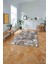Baskılı Modern Sade Motifli Yıkanabilir Kaymaz Yolluk Mutfak Salon Halısı, MODERN-193-TURUNCU, 2