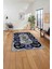Baskılı Modern Akrilik Desen Yıkanabilir Kaymaz Yolluk Mutfak Salon Halısı, Modern-159-Lacivert, 5