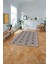 Baskılı Modern Çerçeveli Kupa Desen Yıkanabilir Kaymaz Yolluk Mutfak Salon Halısı, MODERN-169-VİZON, 2