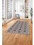 Baskılı Modern Çerçeveli Kupa Desen Yıkanabilir Kaymaz Yolluk Mutfak Salon Halısı, MODERN-169-VİZON, 3