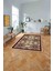 Baskılı Modern Vektörel Desen Yıkanabilir Kaymaz Yolluk Mutfak Salon Halısı, MODERN-198-BORDO, 2