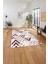 Baskılı Modern Sade Zigzag Desen Yıkanabilir Kaymaz Yolluk Mutfak Salon Halısı, Modern-142-Pembe, 5