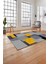 Baskılı Modern Sade Dekoratif Yıkanabilir Kaymaz Yolluk Mutfak Salon Halısı, Modern-141-Sarı, 4