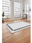 Baskılı Modern Etnik Çerçeve Desen Yıkanabilir Kaymaz Yolluk Mutfak Salon Halısı, MODERN-188-GRİ, 4