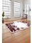 Baskılı Modern Duvar Motifli Yıkanabilir Kaymaz Yolluk Mutfak Salon Halısı, MODERN-202-BORDO, 4