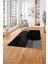 Dijital Baskılı Modern Klasik Yıkanabilir Kaymaz Yolluk Mutfak Salon Halısı, Modern-165-Siyah, 3