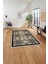 Baskılı Modern Vektörel Desen Yıkanabilir Kaymaz Yolluk Mutfak Salon Halısı, MODERN-198-LACİVERT, 5