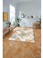 Baskılı Modern Kare Motifli Yıkanabilir Kaymaz Yolluk Mutfak Salon Halısı, MODERN-211-TURUNCU, 2