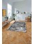 Dijital Baskılı Modern Sade Desen Yıkanabilir Kaymaz Yolluk Mutfak Salon Halısı, MODERN-215-GRİ, 2