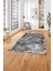 Dijital Baskılı Modern Sade Desen Yıkanabilir Kaymaz Yolluk Mutfak Salon Halısı, MODERN-215-GRİ, 3