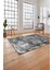 Dijital Baskılı Modern Sade Desen Yıkanabilir Kaymaz Yolluk Mutfak Salon Halısı, MODERN-215-GRİ, 4