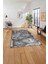 Dijital Baskılı Modern Sade Desen Yıkanabilir Kaymaz Yolluk Mutfak Salon Halısı, MODERN-215-GRİ, 5