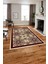 Baskılı Modern Vektörel Desen Yıkanabilir Kaymaz Yolluk Mutfak Salon Halısı, MODERN-198-BORDO, 1