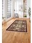 Baskılı Modern Vektörel Desen Yıkanabilir Kaymaz Yolluk Mutfak Salon Halısı, MODERN-198-BORDO, 3