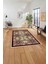 Baskılı Modern Vektörel Desen Yıkanabilir Kaymaz Yolluk Mutfak Salon Halısı, MODERN-198-BORDO, 5
