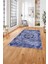 Baskılı Modern Klasik Sade Desen Yıkanabilir Kaymaz Yolluk Mutfak Salon Halısı, MODERN-214-LACİVERT, 3