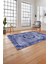 Baskılı Modern Klasik Sade Desen Yıkanabilir Kaymaz Yolluk Mutfak Salon Halısı, MODERN-214-LACİVERT, 4