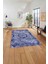 Baskılı Modern Klasik Sade Desen Yıkanabilir Kaymaz Yolluk Mutfak Salon Halısı, MODERN-214-LACİVERT, 5