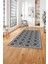 Baskılı Modern Çerçeveli Kupa Desen Yıkanabilir Kaymaz Yolluk Mutfak Salon Halısı, MODERN-169-GRİ, 3