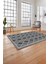 Baskılı Modern Çerçeveli Kupa Desen Yıkanabilir Kaymaz Yolluk Mutfak Salon Halısı, MODERN-169-GRİ, 4