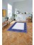 Baskılı Modern Geometrik Desenli Yıkanabilir Kaymaz Yolluk Mutfak Salon Halısı, MODERN-204-LACİVERT, 2