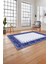 Baskılı Modern Geometrik Desenli Yıkanabilir Kaymaz Yolluk Mutfak Salon Halısı, MODERN-204-LACİVERT, 4