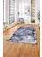 Dijital Baskılı Modern Sade Desen Yıkanabilir Kaymaz Yolluk Mutfak Salon HALISI,MODERN-215-LACİVERT, 3