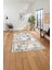 Baskılı Modern Sade Çerçeveli Yıkanabilir Kaymaz Yolluk Mutfak Salon Halısı, MODERN-176-KREM, 5
