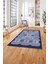 Baskılı Modern Sade Etnik Model Yıkanabilir Kaymaz Yolluk Mutfak Salon Halısı, MODERN-220-LACİVERT, 3