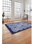 Baskılı Modern Sade Etnik Model Yıkanabilir Kaymaz Yolluk Mutfak Salon Halısı, MODERN-220-LACİVERT, 4
