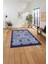 Baskılı Modern Sade Etnik Model Yıkanabilir Kaymaz Yolluk Mutfak Salon Halısı, MODERN-220-LACİVERT, 5