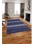 Baskılı Modern Kilim Görünümlü Yıkanabilir Kaymaz Yolluk Mutfak Salon Halısı, MODERN-185-LACİVERT, 1