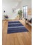 Baskılı Modern Kilim Görünümlü Yıkanabilir Kaymaz Yolluk Mutfak Salon Halısı, MODERN-185-LACİVERT, 5