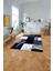 Baskılı Modern Çerçeveli Kare Yıkanabilir Kaymaz Yolluk Mutfak Salon Halısı, MODERN-186-LACİVERT, 2