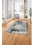 Baskılı Modern Klasik Görünümlü Yıkanabilir Kaymaz Yolluk Mutfak Salon Halısı, MODERN-195-GRİ, 3