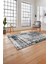 Baskılı Modern Klasik Görünümlü Yıkanabilir Kaymaz Yolluk Mutfak Salon Halısı, MODERN-195-GRİ, 4