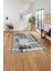 Baskılı Modern Klasik Görünümlü Yıkanabilir Kaymaz Yolluk Mutfak Salon Halısı, MODERN-195-GRİ, 5