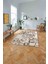 Baskılı Modern Çiçek Motifli Yıkanabilir Kaymaz Yolluk Mutfak Salon Halısı, MODERN-212-KAHVE, 2
